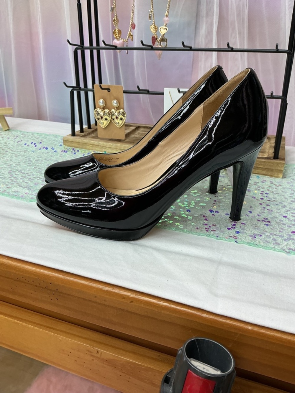 Cole Haan Black Patent High Heel Pumps